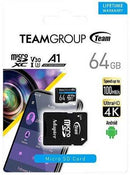 Teamgroup Elite 64GB MicroSDXC Card, V30, U3, A1 with Adapter