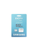 Samsung Evo Plus 512GB MicroSDXC Card with Adapter, V30, A2, U3, 160MB/s