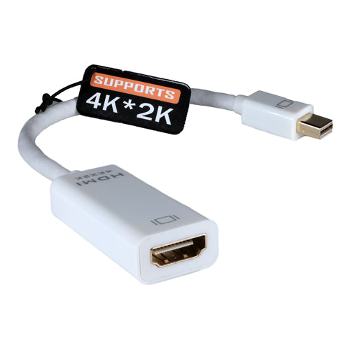 Cablenet 15cm Passive Mini DisplayPort Male 1.2 - HDMI 1.4b (4Kx2K@30Hz) White Adaptor