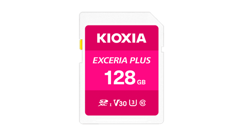 Kioxia Exceria Plus 128GB SDXC Card,V30, U3, 98MB/s