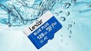 Lexar Blue Plus 128GB MicroSD card with Adapter, A1, V10