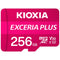 Kioxia Exceria Plus 256GB MicroSDXC card, V30, U3, A1, 100MB/s