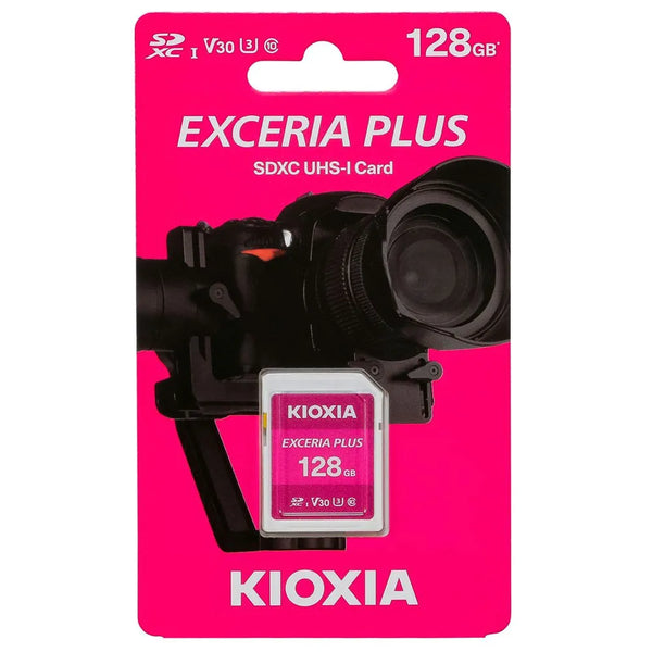 Kioxia Exceria Plus 128GB SDXC Card,V30, U3, 98MB/s