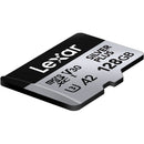 Lexar Professional 128GB Silver Plus MicroSDXC, U3, V30, A1, 100MB/s