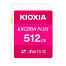 Kioxia Exceria Plus 512GB SDXC Card,V30, U3, 98MB/s