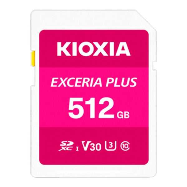 Kioxia Exceria Plus 512GB SDXC Card,V30, U3, 98MB/s