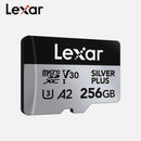 Lexar Professional 256GB Silver Plus MicroSDXC, U3, V30, A1, 100MB/s (Copy)