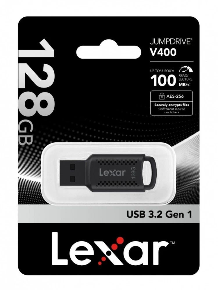 Lexar 128GB Jump Drive V400 USB3.2 Flash Drive