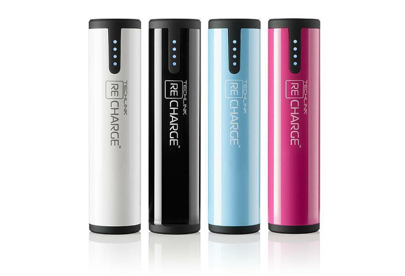 Techppick Power Bank Techlink Recharge Pocket PowerBank 2600mAh Black – flashmemo.co.uk