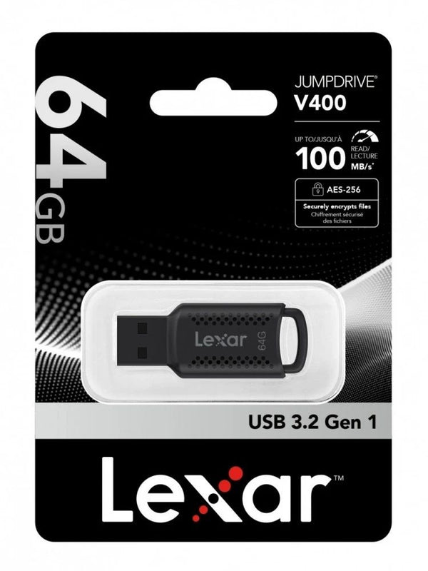 Lexar 64GB Jump Drive V400 USB3.2 Flash Drive