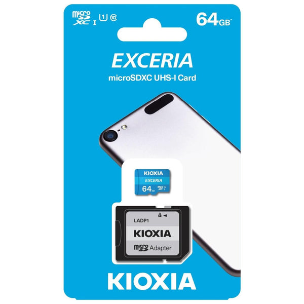 Kioxia Exceria 64GB MicroSDXC card, U1, 100MB/s