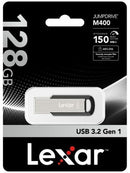 Lexar 128GB Jump Drive M400 Metal Casing, USB3.0