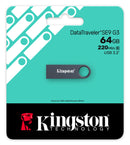 Kingston 64GB DataTraveler SE9 G3 USB Flash Drive, Dark Nickel