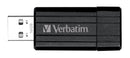 Verbatim 128GB Pinstripe USB Flash Drive- Black