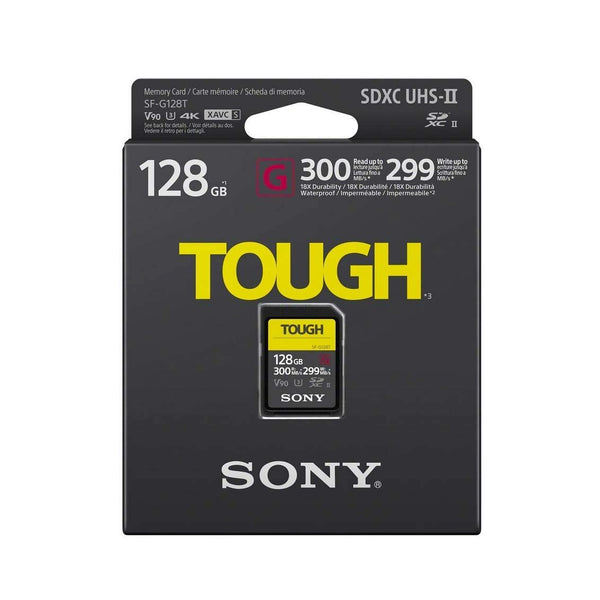 Sony 128GB G-Series Tough SDXC Card UHS-II, 300MB/s