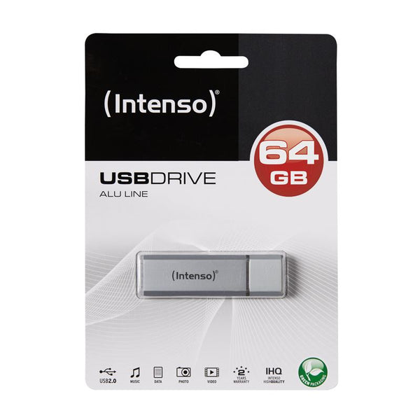 Intenso 64Gb ALU Line USB Drive Silver