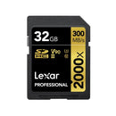 Lexar Professional 32GB SDHC Card 2000X, UHS-II, U3, V90