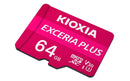 Kioxia Exceria Plus 64GB MicroSDXC card, V30, U3, A1, 100MB/s