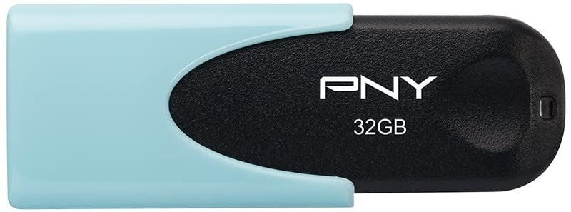 PNY 32GB Attache 4 Pastel Blue USB Flash Drive