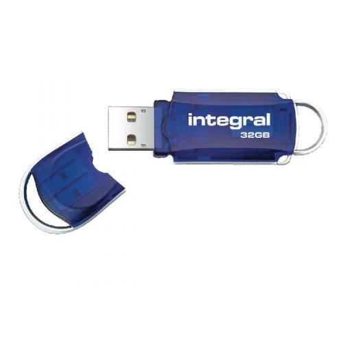 Integral 32GB  Courier USB Flash Drive Blue