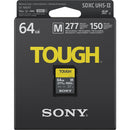 Sony 64GB M-Series Tough SDXC Card UHS-II, 277MB/s