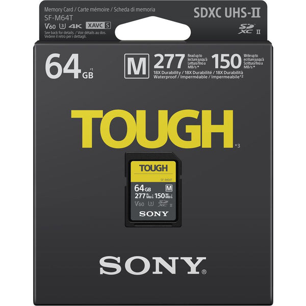 Sony 64GB M-Series Tough SDXC Card UHS-II, 277MB/s