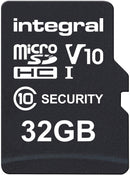 Integral 32GB High Endurance MicroSDHC cards for Security, V10