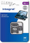 Integral 32GB High Speed MicroSDHC card, V30, A1