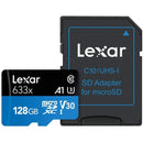 Lexar High-Performance 128GB MicroSDXC, U3, V30, A1, 95MB/s