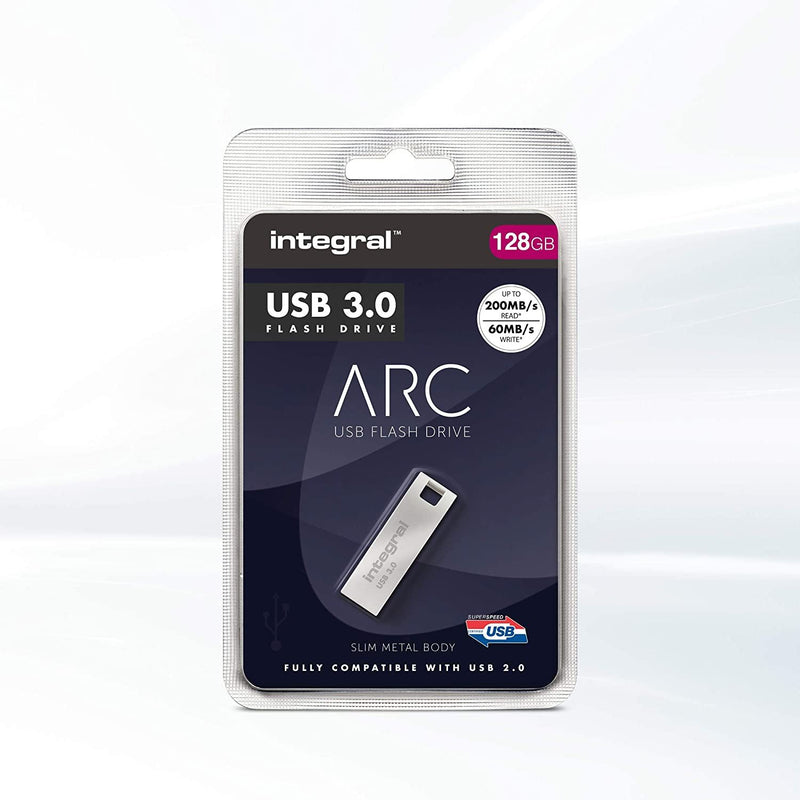 Integral 128GB Metal Arc USB 3.0 Flash Drive