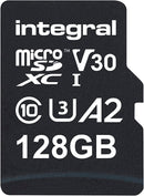 Integral Professional 128GB MicroSD SDXC Card V30, A2, 180MB/s