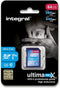 Integral 64GB ULTIMAPRO X2 SDXC Card, High Endurance, 280/240MB,UHS-II, V90