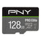 PNY Pro Elite 128GB MicroSDXC Card, A1, V30, U3, 100MB/s