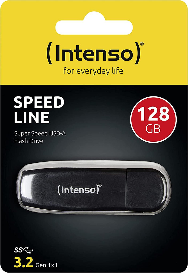 Intenso 128GB Speed Line USB3.2 Flash Drive Black