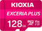 Kioxia Exceria Plus 128GB MicroSDXC card, V30, U3, A1, 100MB/s