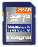 Integral 256GB High Speed SDXC Card, 100MB/s