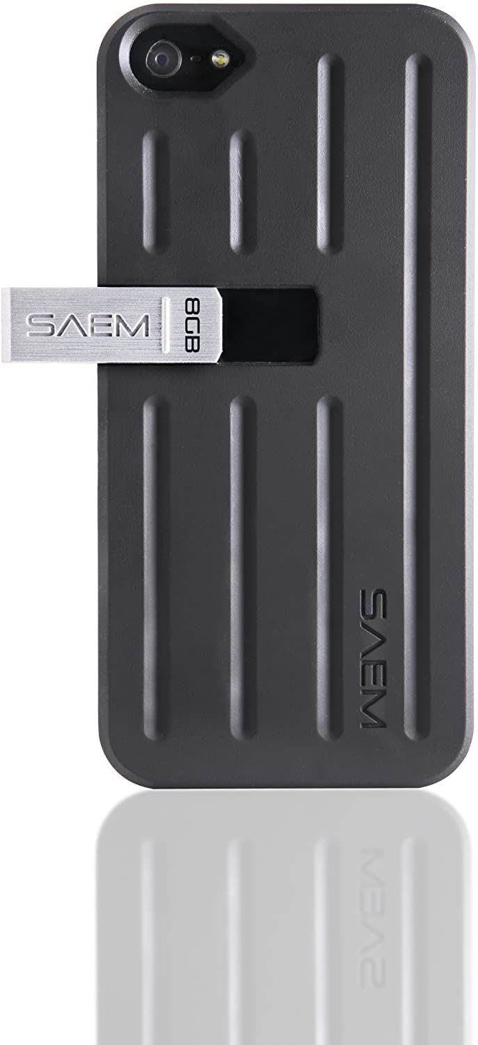 Veho SAEM S7 Phone Case with 8GB USB attached for Iphone 5/ 5s- Clear