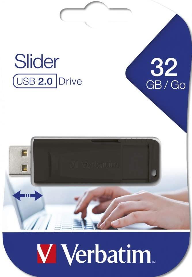 Verbatim 32GB Slider USB Flash Drive
