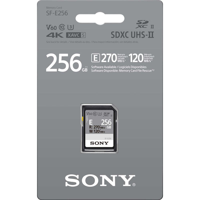 Sony 256GB E Series SDXC Card UHS-II 270MB/s