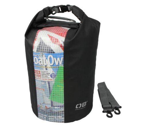 Overboard Waterproof Dry Tube with Clear Window 30 Ltr- Black