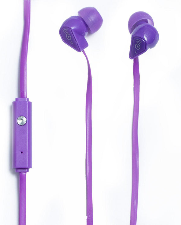 Bitmore Classic in ear Headphones with mic.Purple