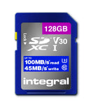 Integral 128GB High Speed SDXC Card, 100MB/s