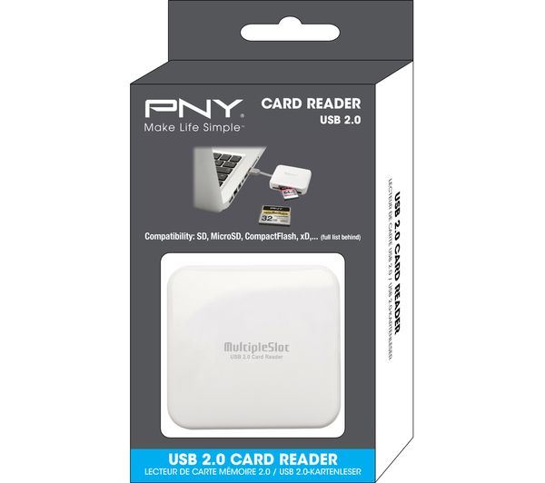PNY All in One Card Reader for SD, MicroSD, CF, XD, MS Duo, MMC