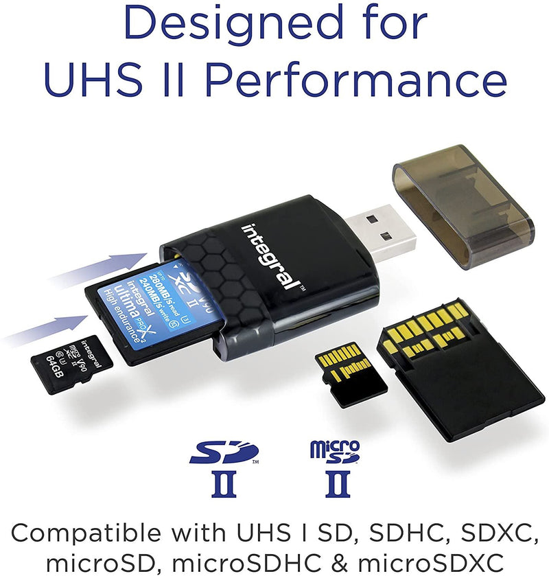 Integral SD UHS-II Card Reader, USB3.0