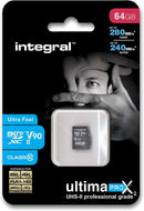 Integral 64GB ULTIMAPRO X2 MICROSDXC 280/240MB, UHS-II, V90