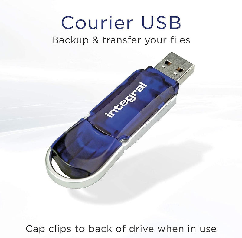 Integral 128GB  Courier USB Flash Drive Blue