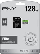 PNY Elite 128GB MicroSDXC Card 85MB/s, U1,  with SD adapter