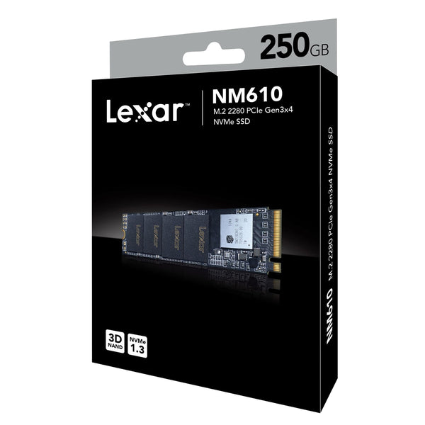 Lexar NM610 250GB M.2 2280 PCIe Gen3x4 NVMe SSD Drive