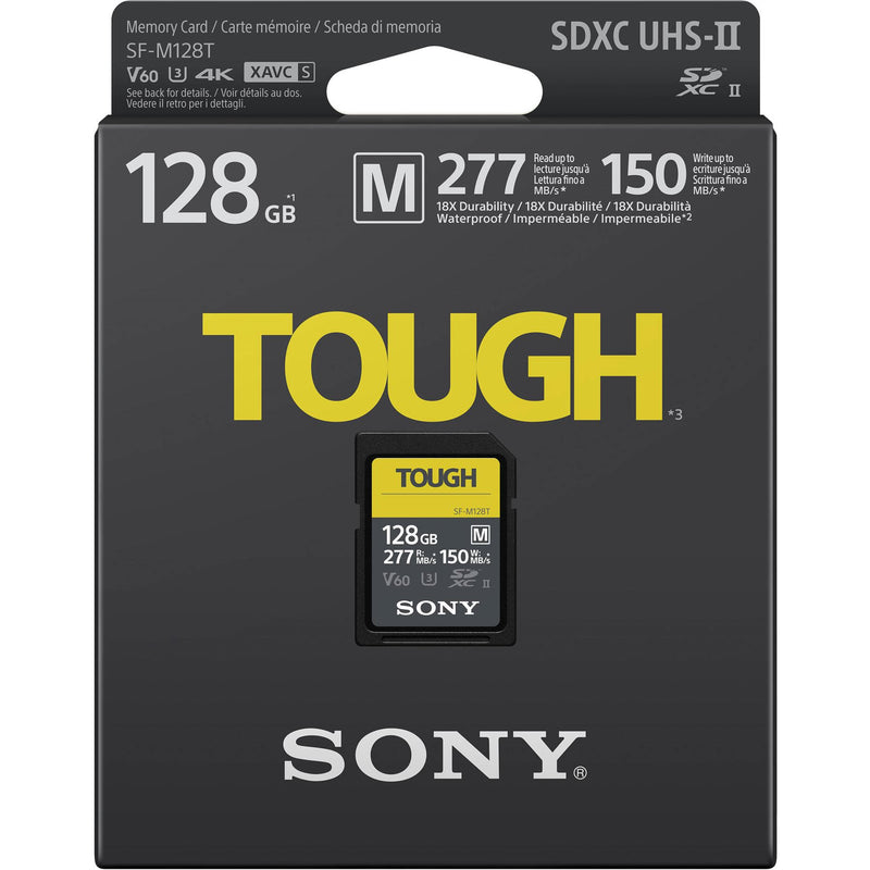 Sony 128GB M-Series Tough SDXC Card UHS-II, 277MB/s