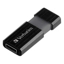 Verbatim 128GB Pinstripe USB Flash Drive- Black
